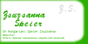 zsuzsanna speier business card